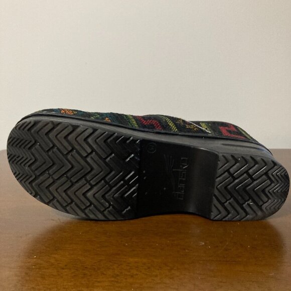 Dansko Clogs Womens 42/10.5 Mens 9.5 Multicolor Geometric Pattern Italy - Picture 13 of 14